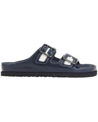 Birkenstock - Arizona Canvas Sandals With Natural Cork Footbed - Lyst