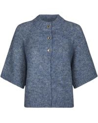 Neo Noir - Benuta Fluffy Knit Cardigan - Lyst