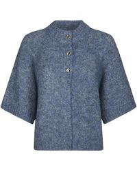 Neo Noir - Benuta Fluffy Knit Cardigan - Lyst