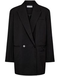 Haute L'Amitié - Jassen ,Zwart ,Polyester Premiere Oversize Driehoek Blazer - Lyst