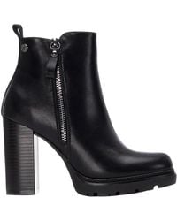 Refresh - Schwarze Stiefeletten Mit Doppelreißverschluss - Lyst