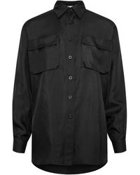 Envelope - Overhemden ,Zwart ,Zijden Blouse - Lyst