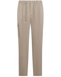 Herno - Broeken ,Katoen Katoenen Stretch Broek - Lyst
