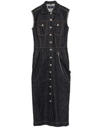 Sportmax - Denim Midi Jurk - Lyst