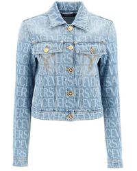 Versace - Jackets > denim jackets - Lyst