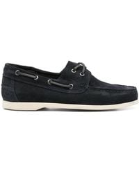 Manebí - Schoenen ,Blauw ,Leer Swan Suede Boat Schoenen - Lyst