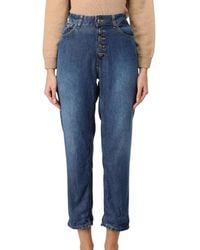Dondup - Pantalone Koons Gioiello Cropped Jeans - Lyst