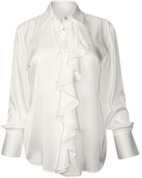 Silk95five - Overhemden ,Wit ,Shirt - Lyst