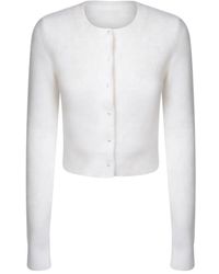 Maison Margiela - Witte Angora Cardigan Sweater - Lyst