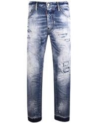 DSquared² - Cool guy jeans - slim fit, zerrissen, knopfleiste - Lyst
