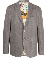 Etro - Blazer A Rayas - Lyst