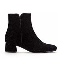 Gabor - Schwarze samt stiefeletten mit eckiger spitze - Lyst
