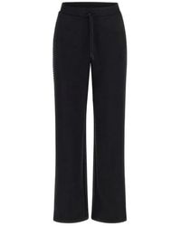 Guess - Broeken ,Zwart ,Katoen Dora Palazzo Broek - Lyst
