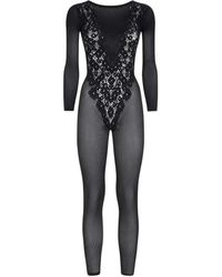Wolford - Flower lace jumpsuit - Lyst
