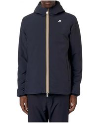 K-Way - Jassen ,Blauw ,Polyester Jack St Warm Reversible Jacket - Lyst