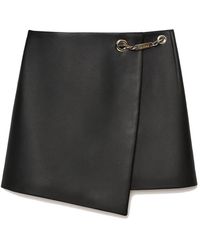 John Richmond - Korte Broeken ,Zwart ,Wrap-Front Shorts Met Juweeldetail - Lyst
