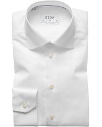 Eton - Firma twill slim fit t-shirt - Lyst