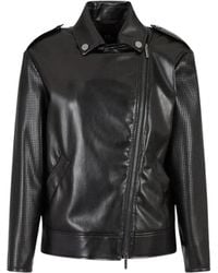 Armani Exchange - Leather Jackets - Lyst