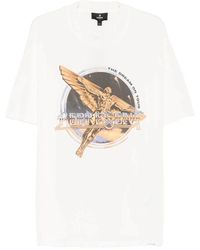 Represent - Tops ,Wit ,Katoen T-Shirt Met Print - Lyst
