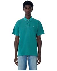 ERL - Tops ,Groen ,Katoen Logo Motif Polo Shirt - Lyst