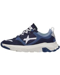 W6yz - Schoenen ,Blauw ,Suede And Technical Fabric Sneakers Next-M - Lyst