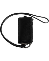 Dolce & Gabbana - Schwarzer Lederkartenhalter Mit Geprägtem Logo - Lyst