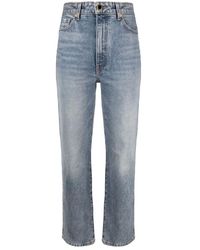 KHAITE - Abigail Straight-Leg Jeans - Lyst