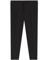 HUGO - Broeken ,Zwart ,Polyester Zwarte Groene Lijn Broek - Lyst