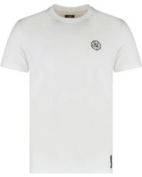 Fendi - Geribbelde Crew-Neck T-Shirt - Lyst