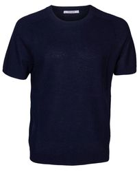 Kangra - T-shirt da . modello slim fit girocollo in filo punto milano. realizzata in cotone.made in italy - Lyst