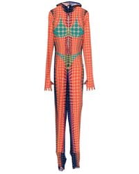 Jean Paul Gaultier - Hooded Jumpsuit With Polka Dots - Lyst
