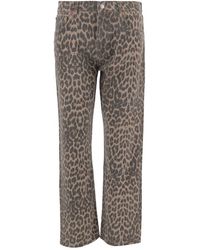 RE/DONE - Jeans Met All-Over Dierenprint - Lyst