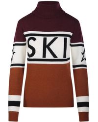 Perfect Moment - Truien & Vesten ,Bruin ,Wol Schild Sweater - Lyst