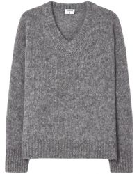 Filippa K - Hairy Alpaca V-Neck Sweater - Lyst