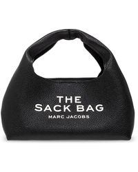 Marc Jacobs - Schwarze mini snack handtasche aus genarbtem leder - Lyst