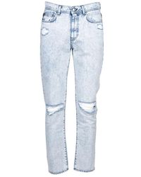 MSGM - Straight Jeans - Lyst