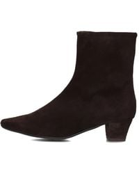 Stefano Lauran - Braune Wildleder Stiefeletten Für Frauen - Lyst