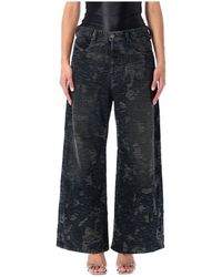 DIESEL - Wide Jeans - Lyst