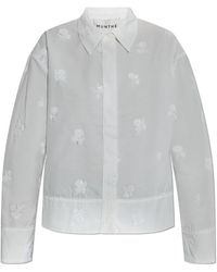 Munthe - Overhemden ,Wit ,Leer Shirt Kaseia - Lyst