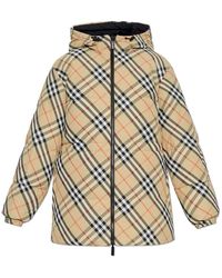 Burberry - Wendbare jacke mit karomuster - Lyst