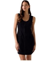 Guess - Kleedjes ,Zwart ,Paola Mini Jurk - Lyst