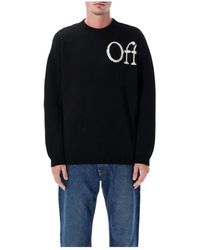 Off-White c/o Virgil Abloh - Round-Neck Knitwear - Lyst