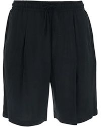 Low Brand - Relaxte Viscose Bermuda Shorts - Lyst