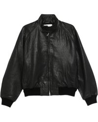 Studio Nicholson - Jassen ,Zwart ,Leer Over Harrington Jas - Lyst