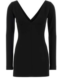 Dolce & Gabbana - Stretch Viscose Blend Mini Jurk - Lyst