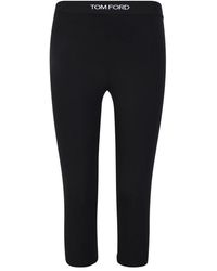 Tom Ford - Zwarte Broek Met Uniek Logo - Lyst