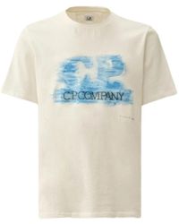 C.P. Company - Artisanal logo t-shirt in weiß - Lyst