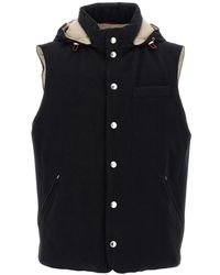 Brunello Cucinelli - Gewatteerd Wollen Vest - Lyst