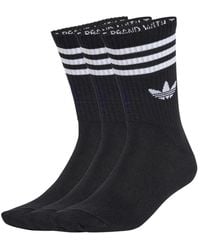 adidas - 3 Stripes Crew Socks 3P - Lyst