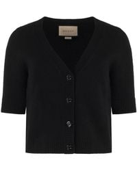 Gucci - Gerippter Strickwolle Kaschmir Cardigan - Lyst